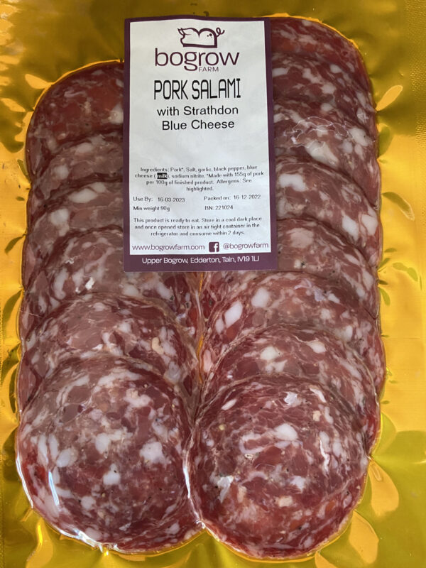 Pork Salami with Blue Cheese